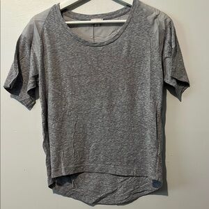GAP Gray Relaxed High Low Short Sleeve T-Shirt
